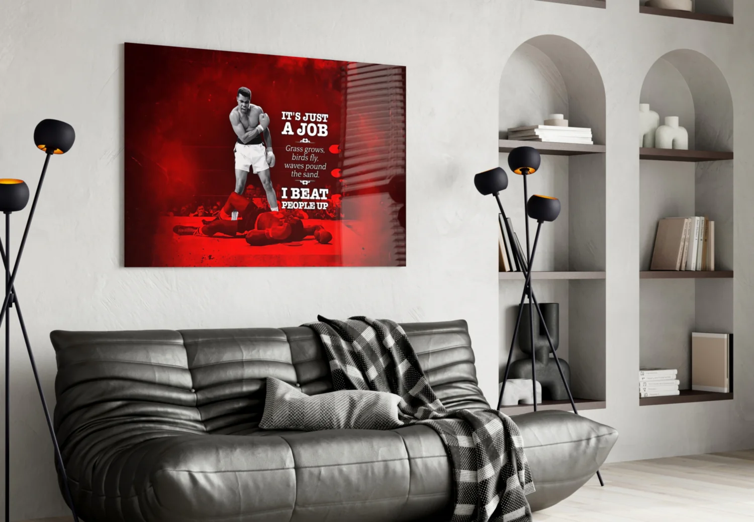 Muhammad Ali Glass Wall Art - Image 5