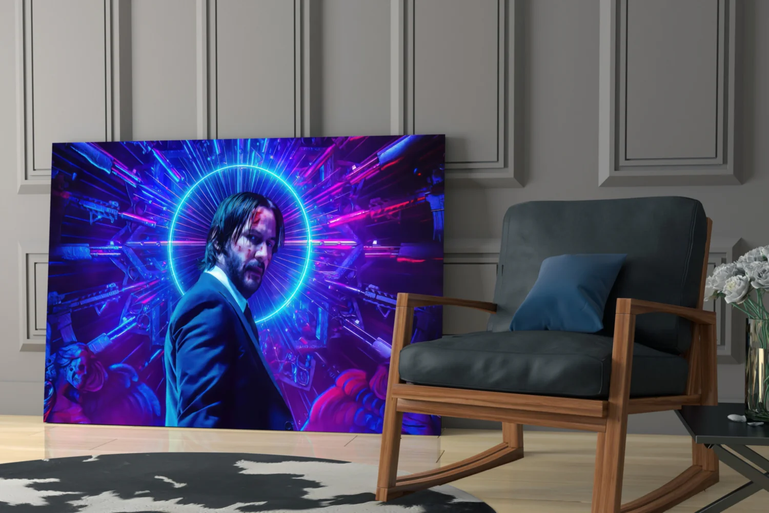 Keanu Reeves Glass Wall Art - Image 7