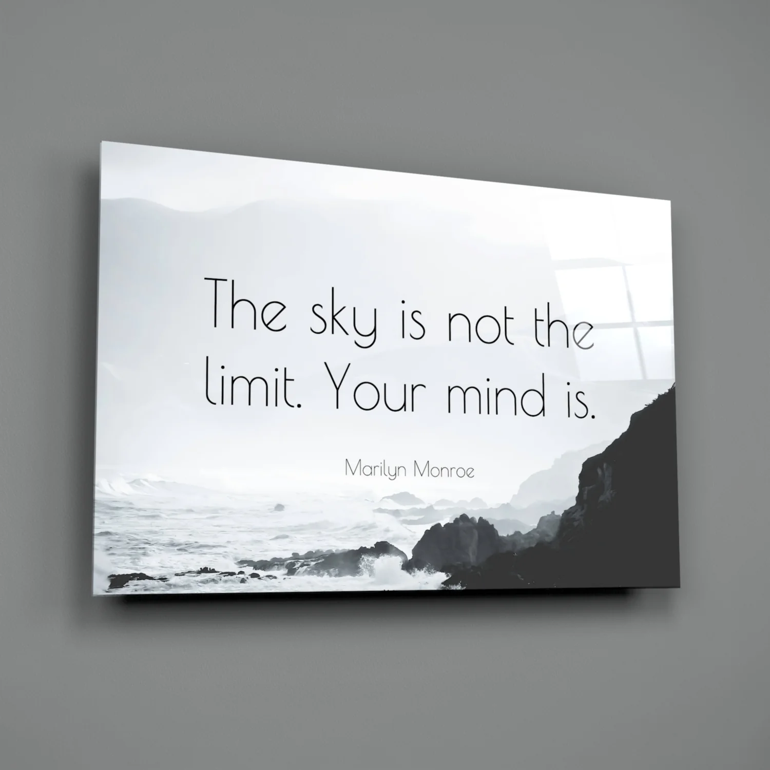 Words of Marilyn Monroe Glass Wall Art - Image 3