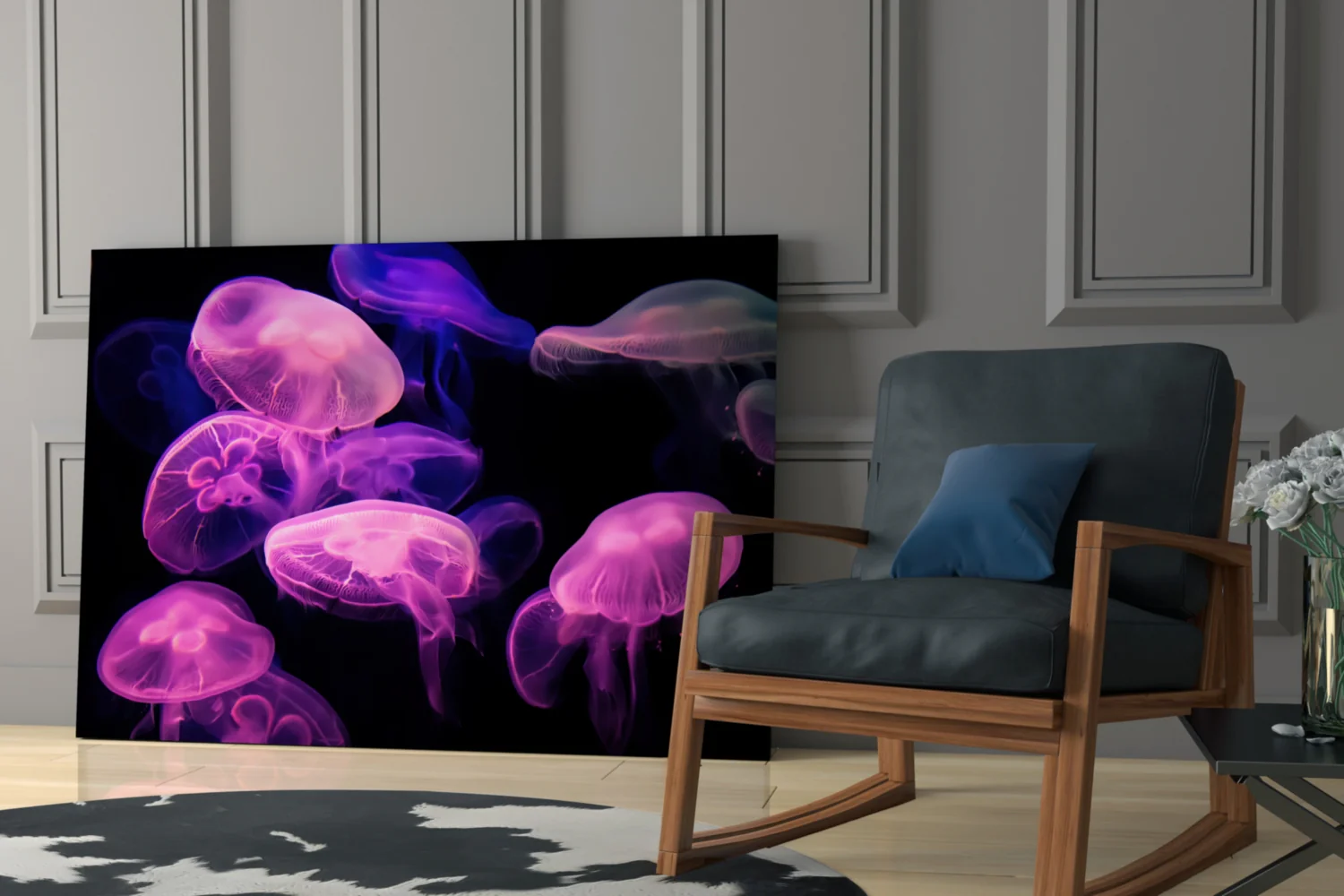 Jellyfish Glass Wall Art - Image 7