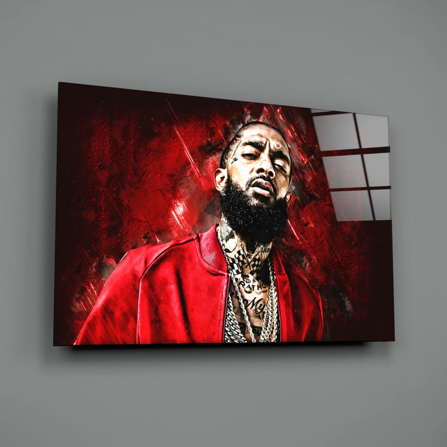 Nipsey Hussle Glass Wall Art - Image 3