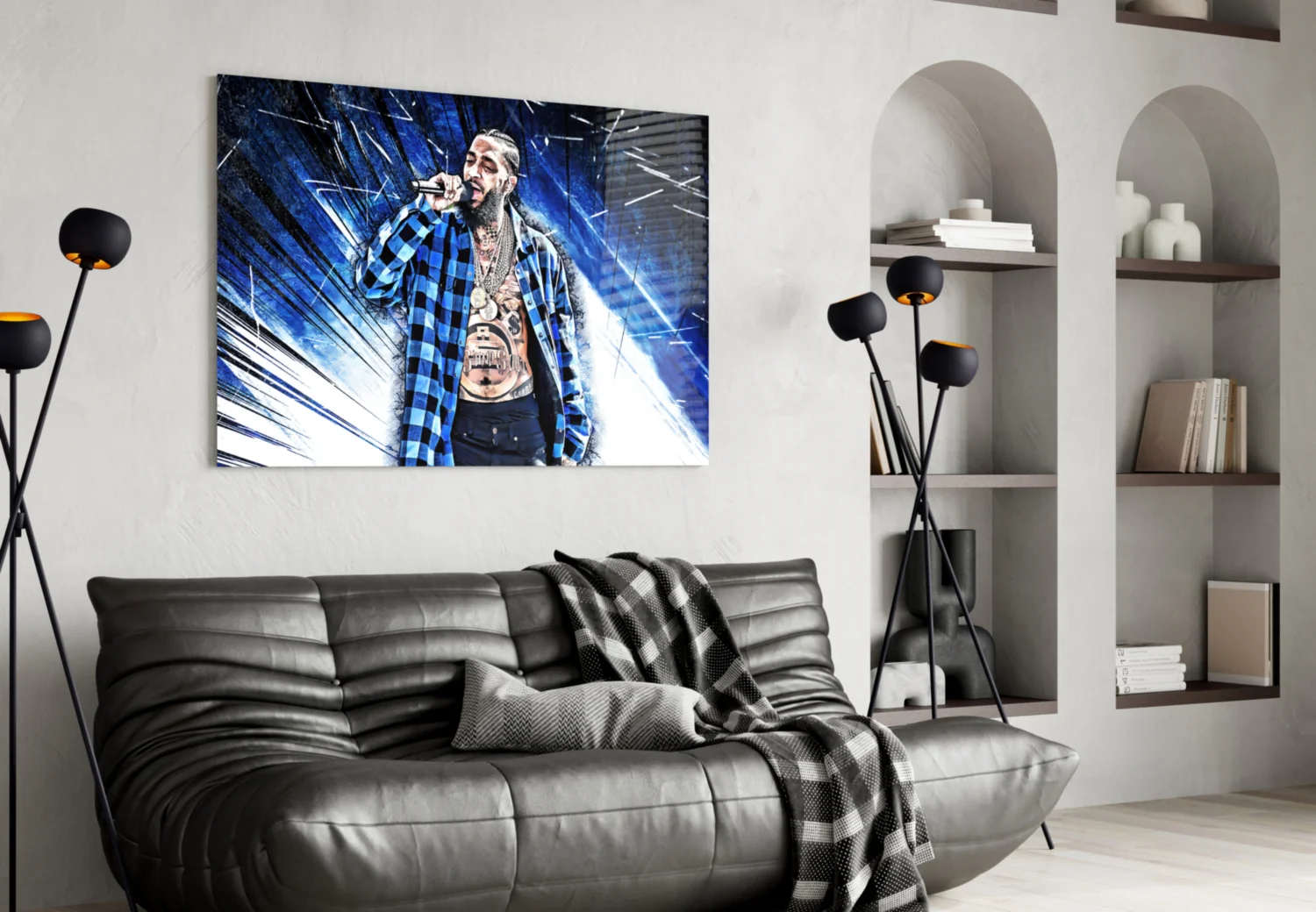 Nipsey Hussle Glass Wall Art - Image 5