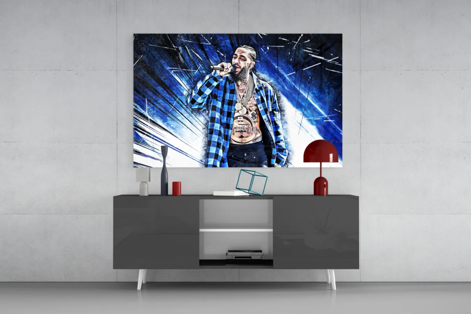 Nipsey Hussle Glass Wall Art - Image 9