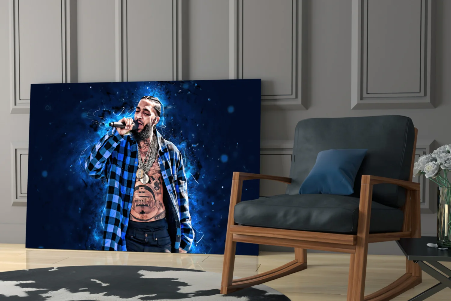 Nipsey Hussle Glass Wall Art - Image 7