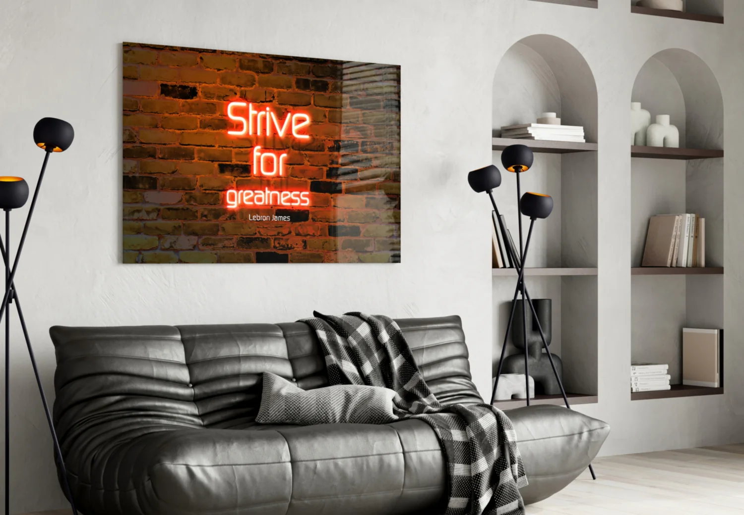 Words of Lebron James Glass Wall Art - Image 5