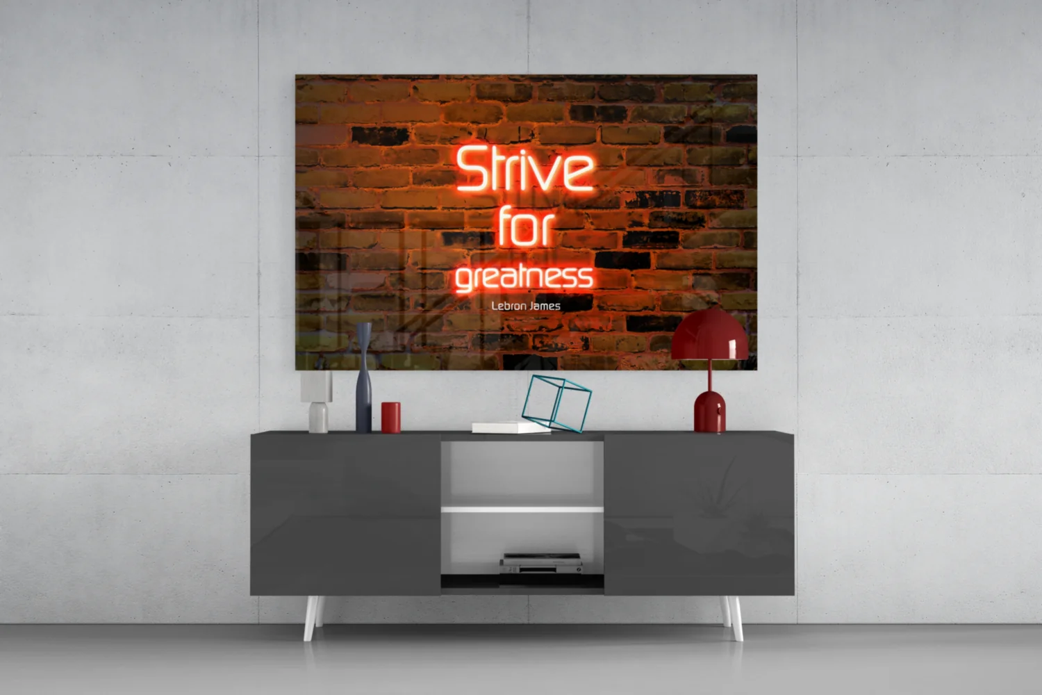 Words of Lebron James Glass Wall Art - Image 9