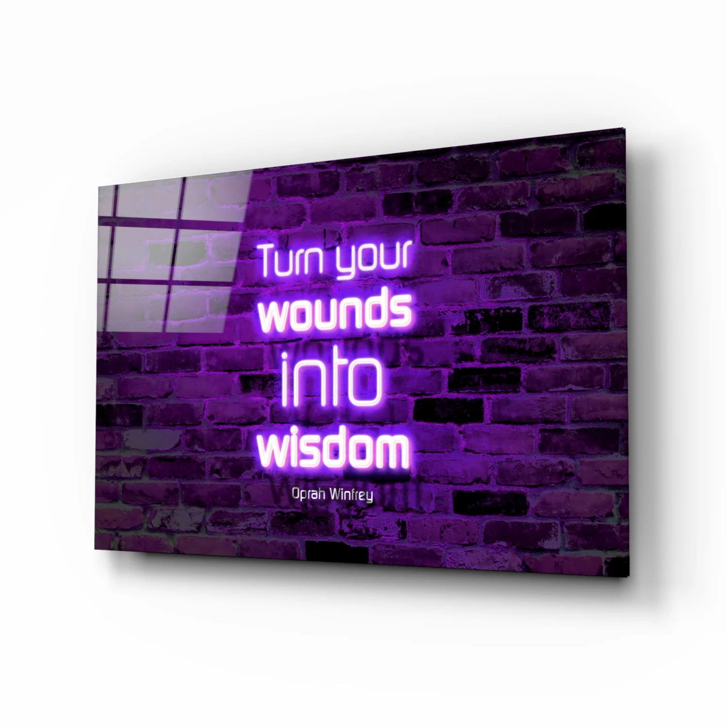 Words Of Oprah Glass Wall Art - Image 2