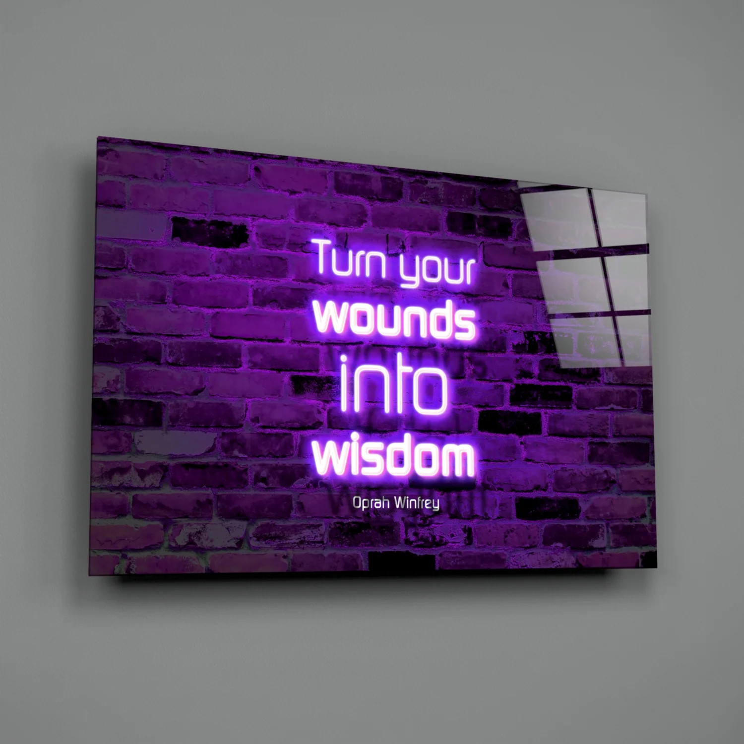 Words Of Oprah Glass Wall Art - Image 3