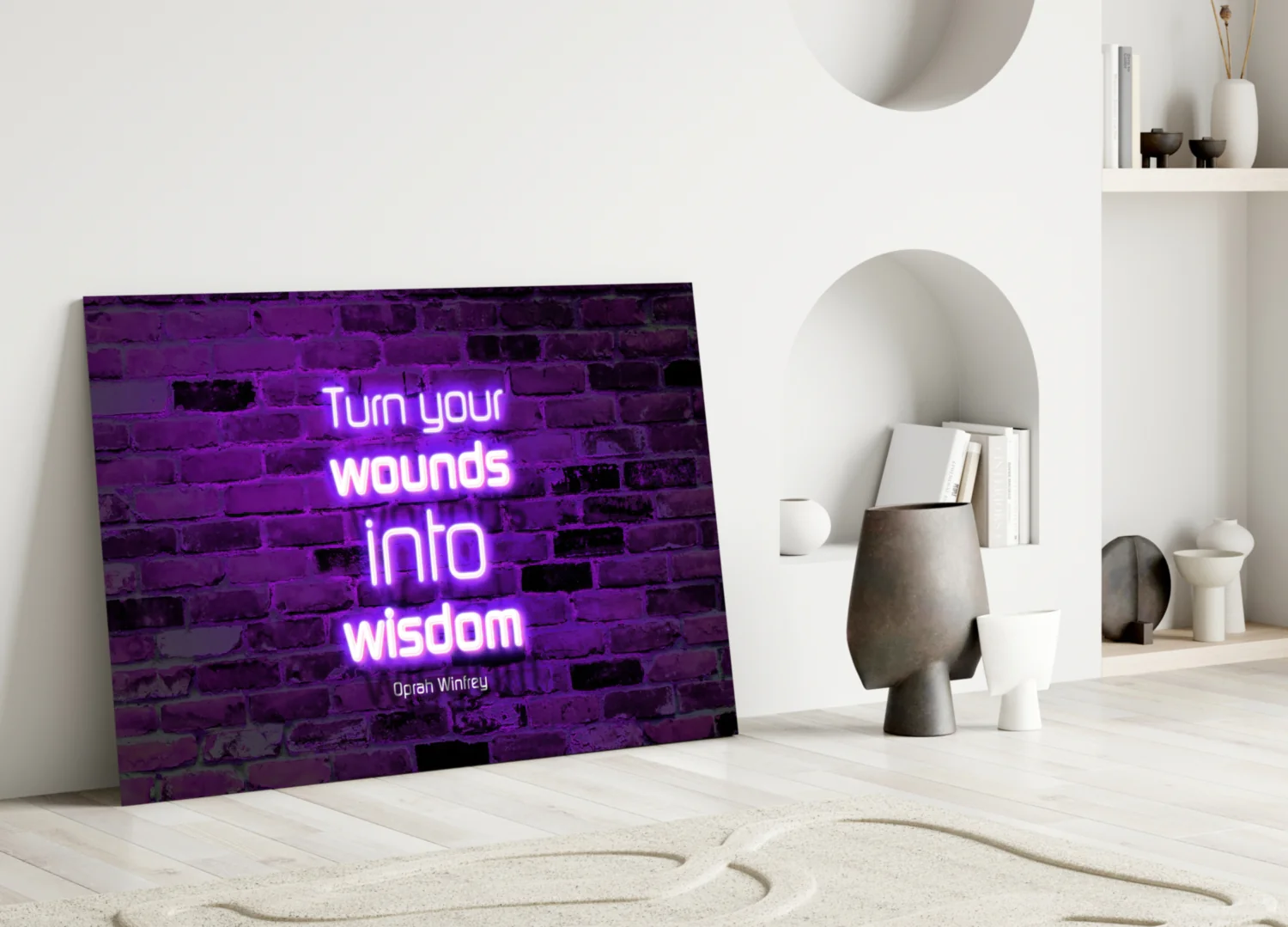 Words Of Oprah Glass Wall Art - Image 4