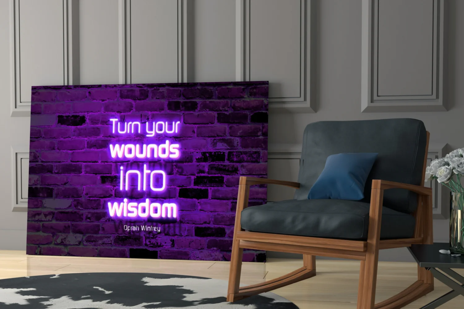 Words Of Oprah Glass Wall Art - Image 7