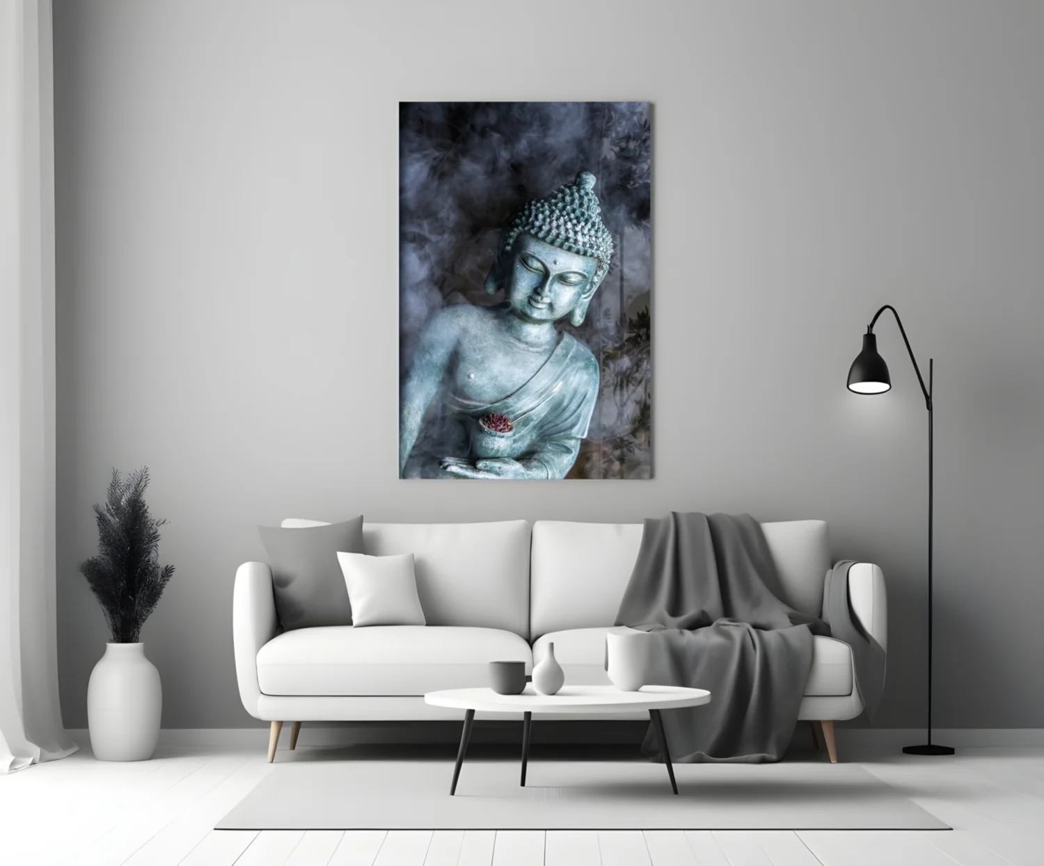 Buddha Glass Wall Art - Image 3