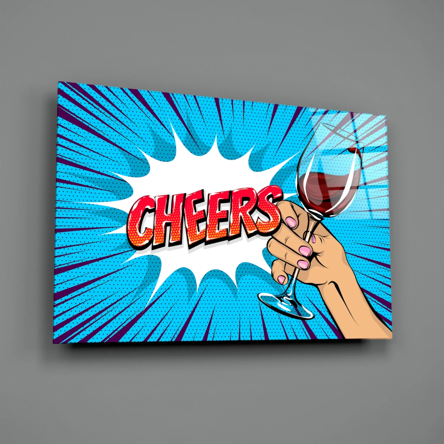 Cheers Glass Wall Art - Image 2