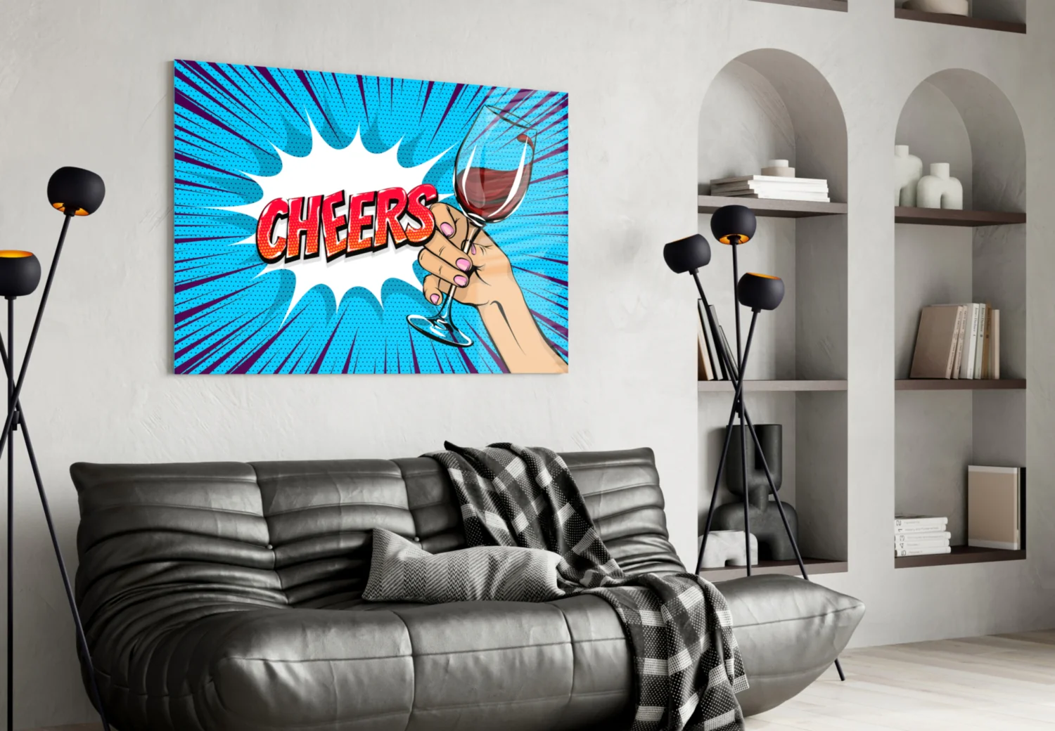 Cheers Glass Wall Art - Image 4