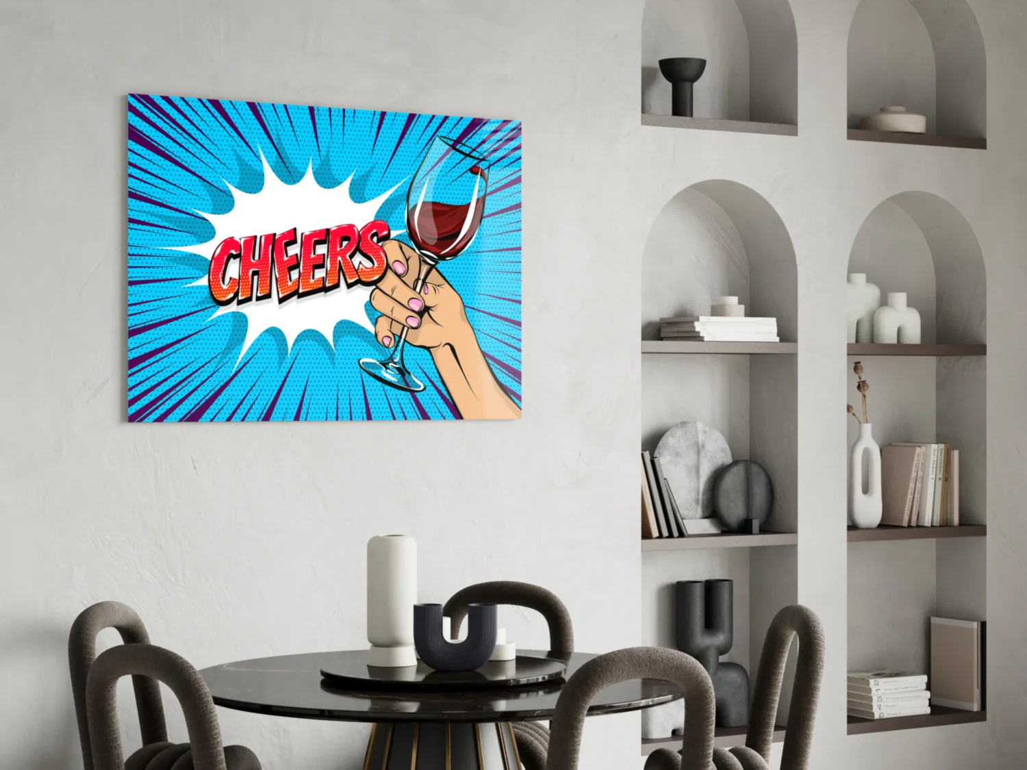 Cheers Glass Wall Art - Image 5