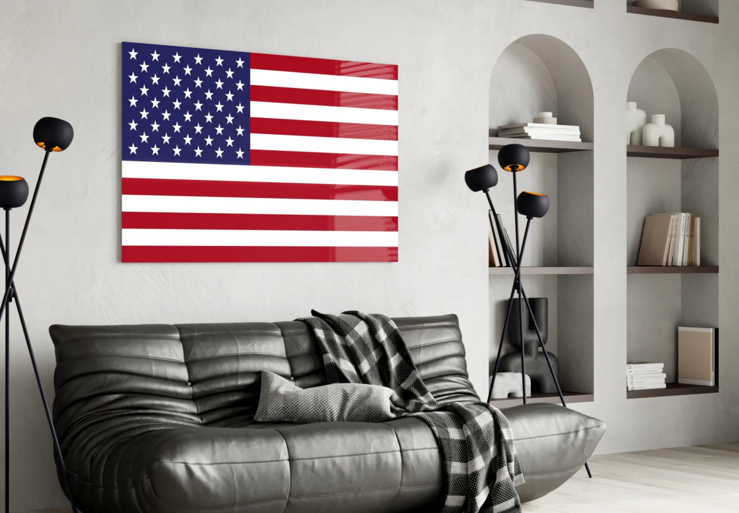 Flag of the United States Glass Wall Art - Image 4