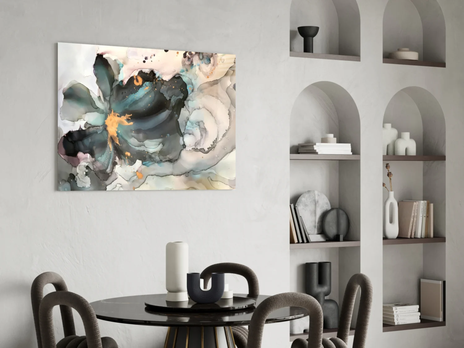 Marble Flower Glass Wall Art - Image 5