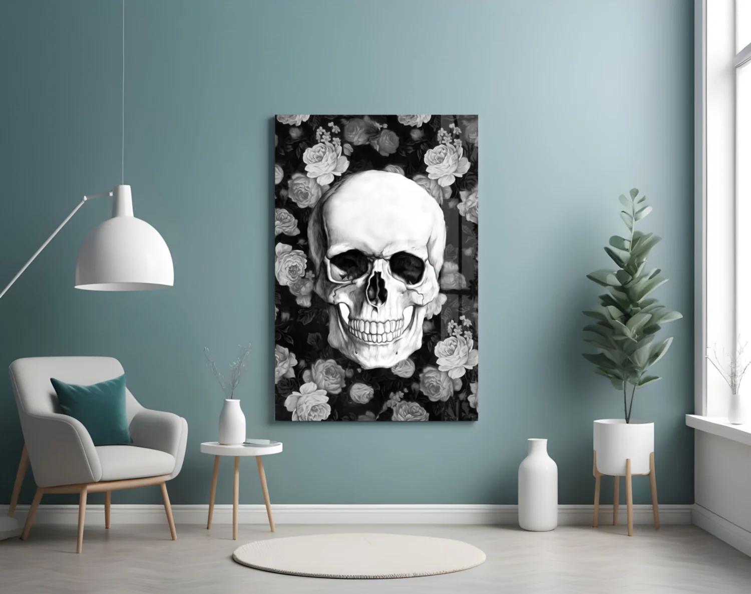 Skull Glass Wall Art - Image 4