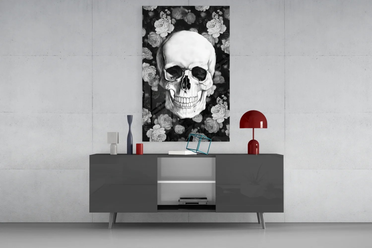 Skull Glass Wall Art - Image 8