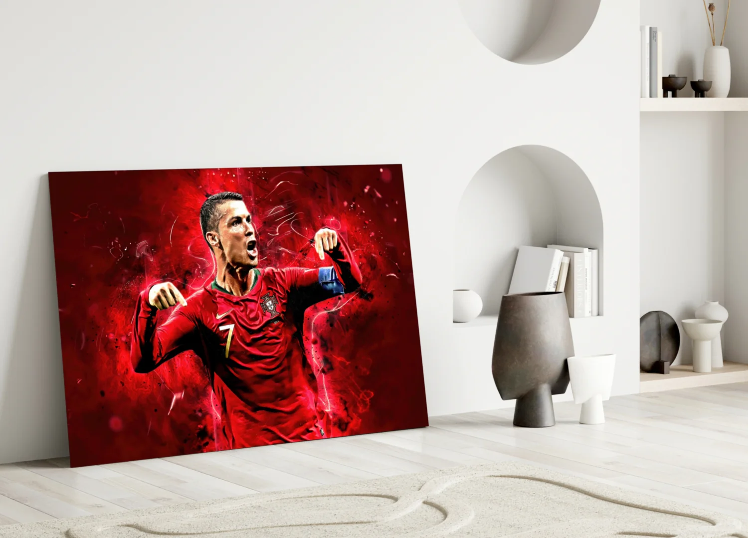 Christiano Ronaldo Glass Wall Art - Image 3
