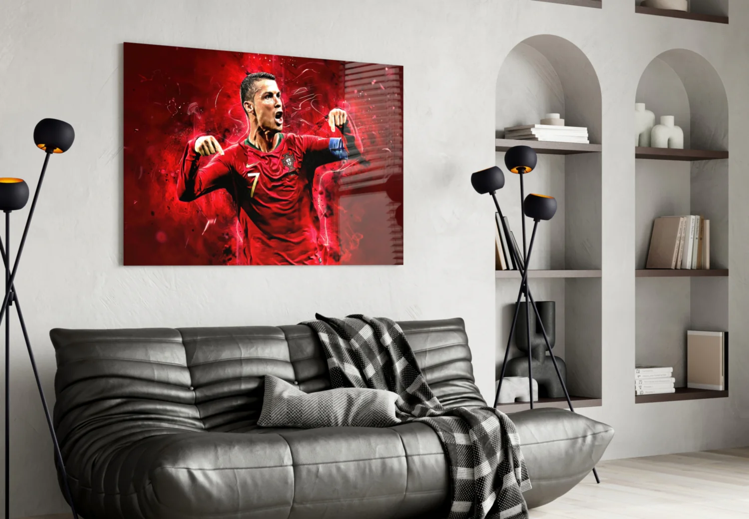 Christiano Ronaldo Glass Wall Art - Image 4