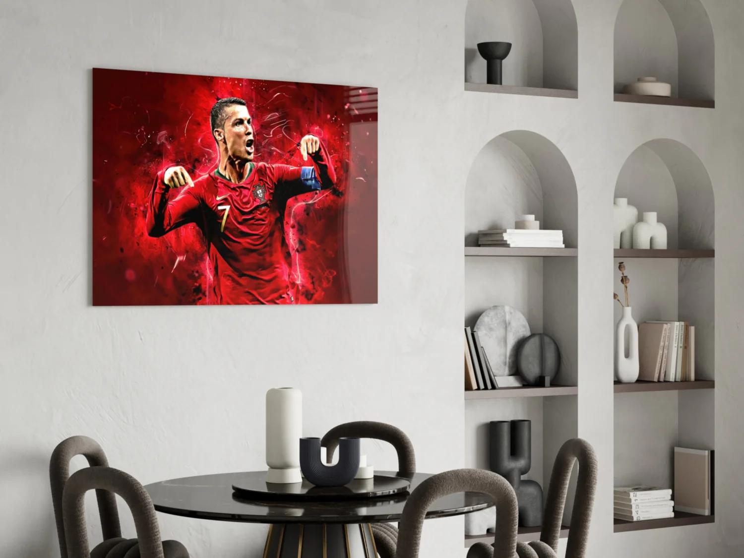 Christiano Ronaldo Glass Wall Art - Image 5