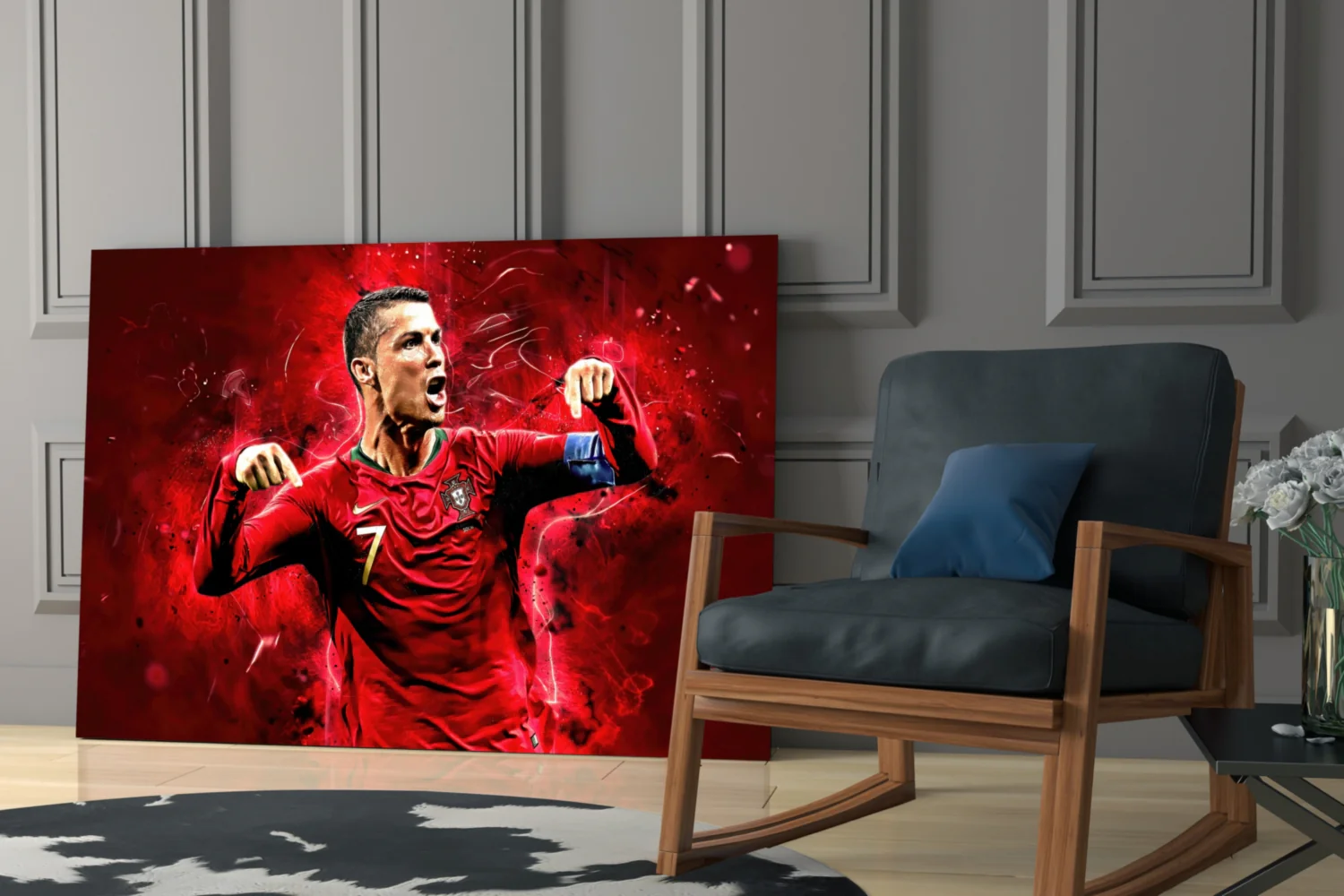 Christiano Ronaldo Glass Wall Art - Image 6