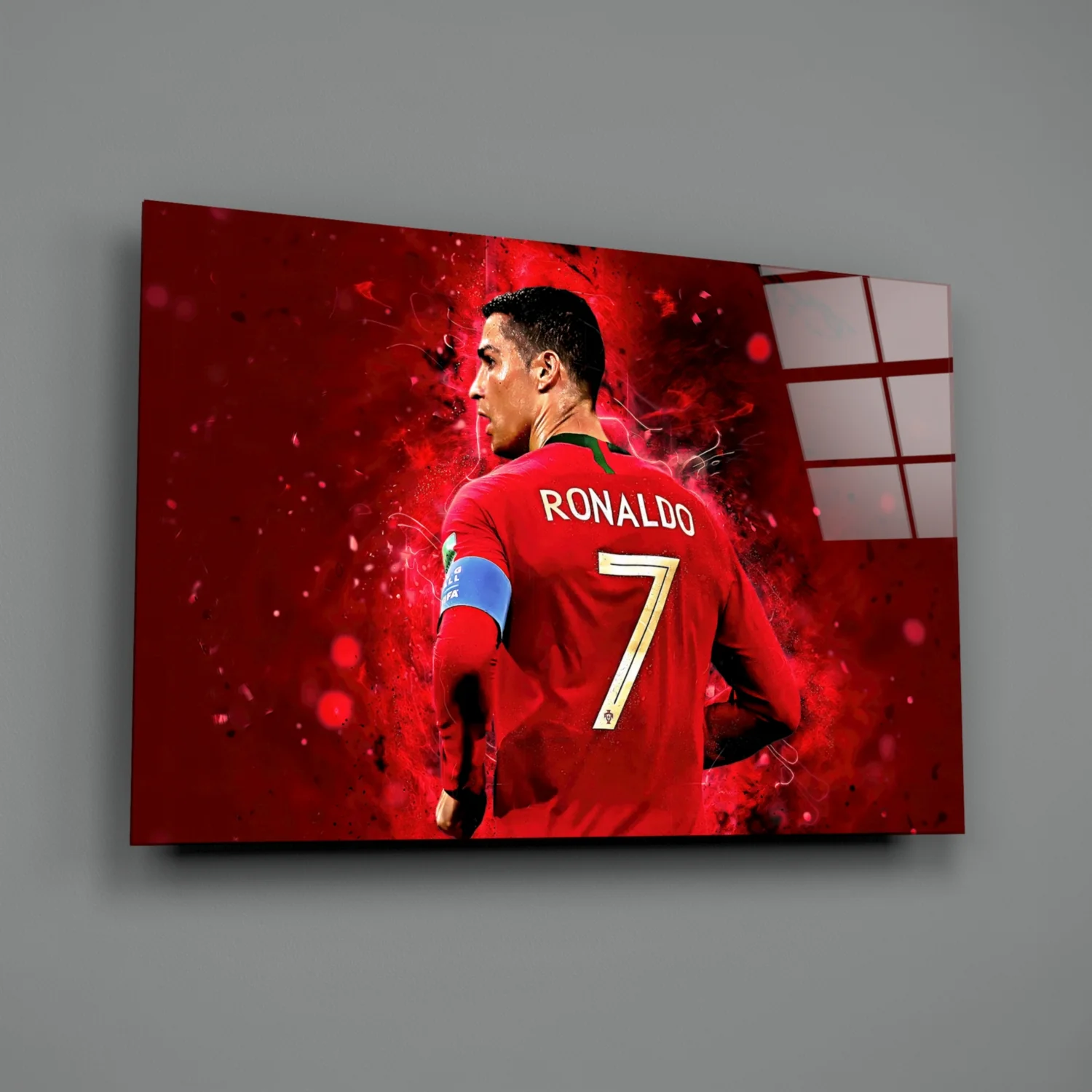 Christiano Ronaldo Glass Wall Art - Image 2