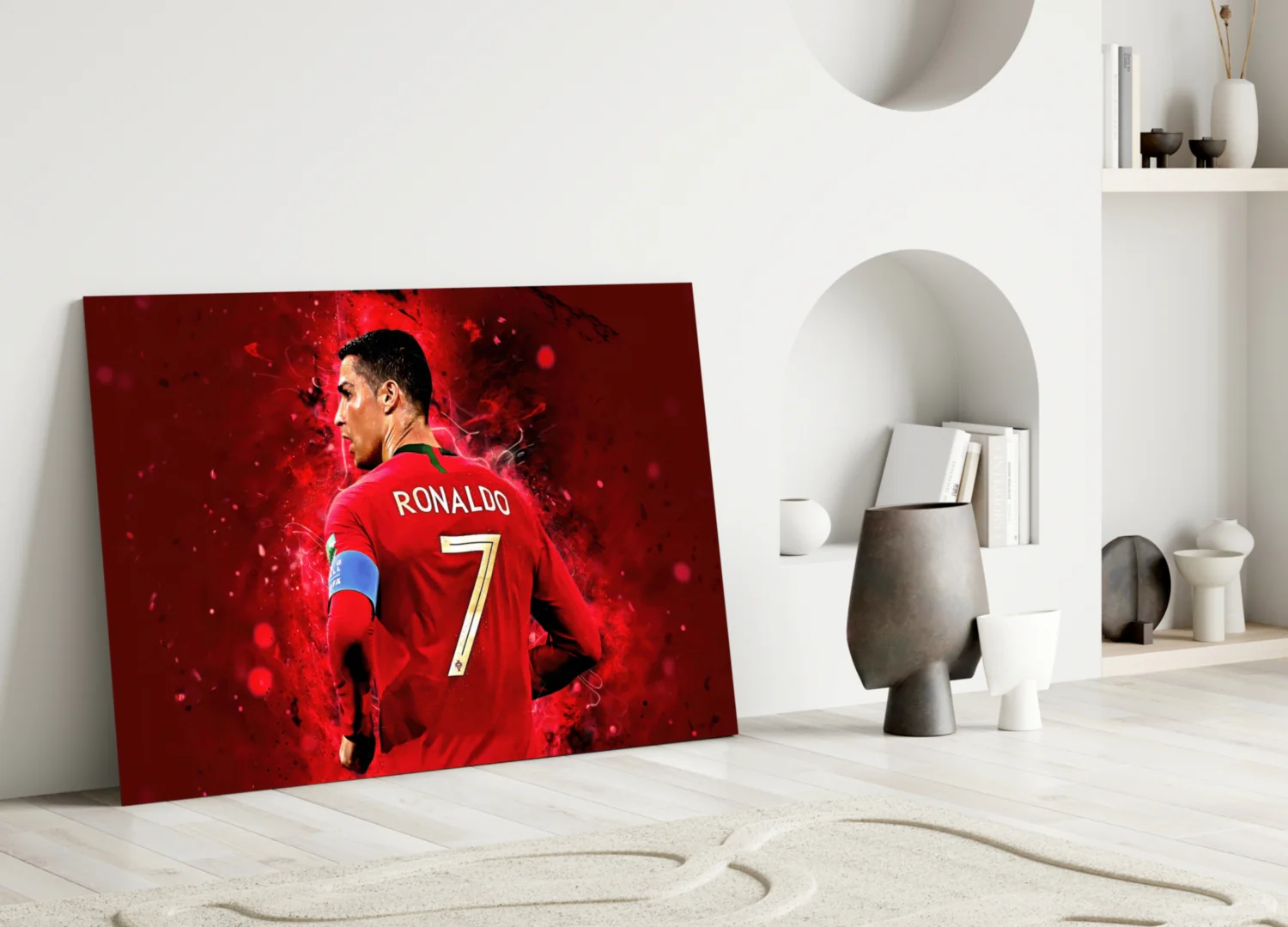 Christiano Ronaldo Glass Wall Art - Image 3