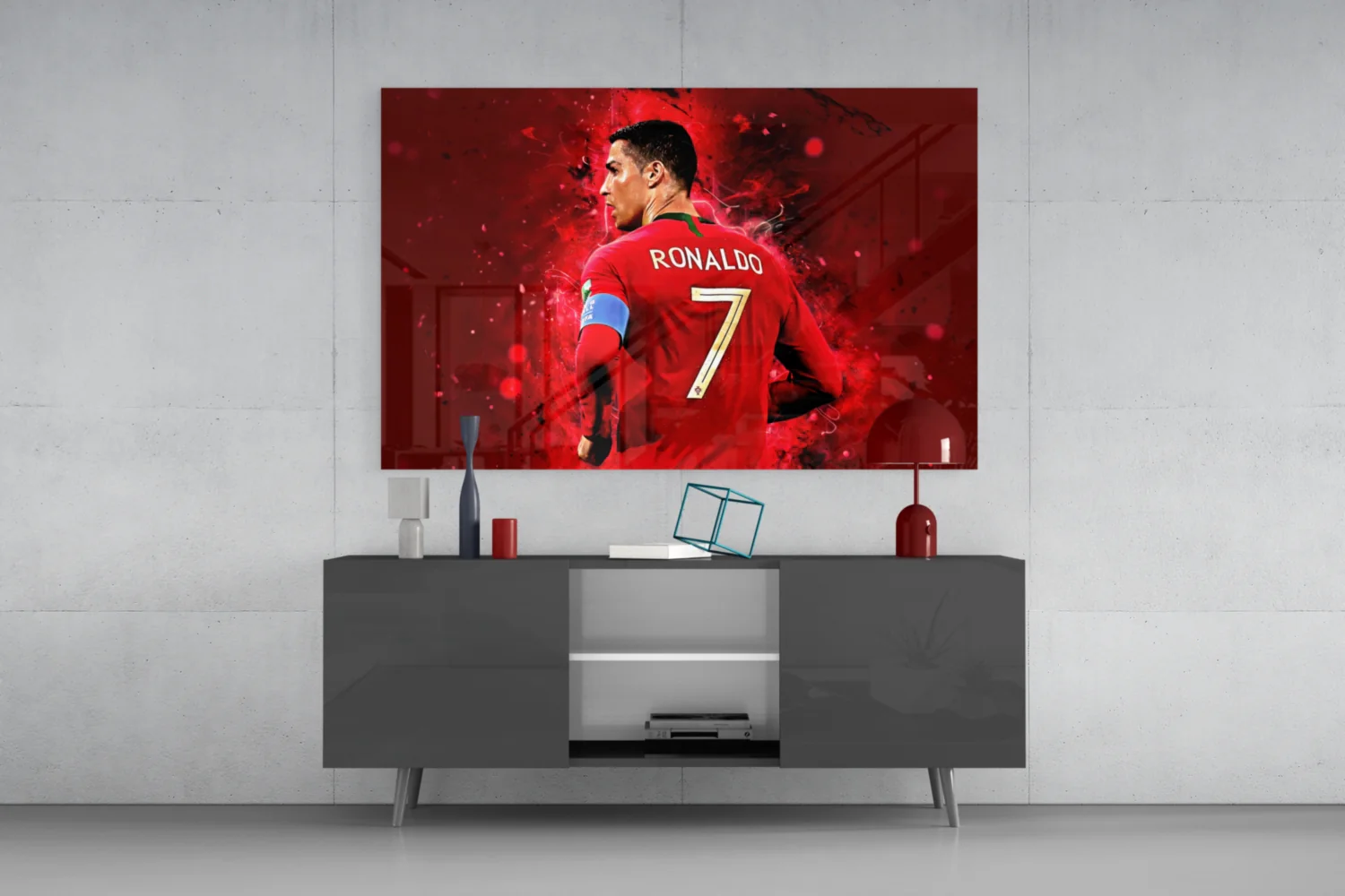 Christiano Ronaldo Glass Wall Art - Image 8