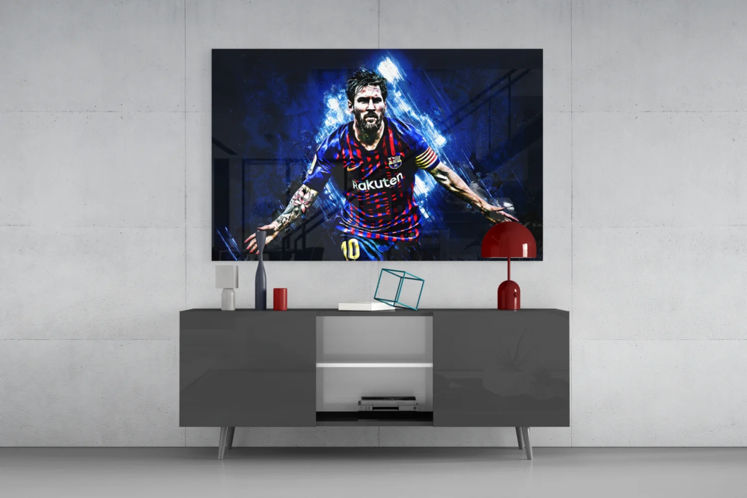 Messi Glass Wall Art - Image 8
