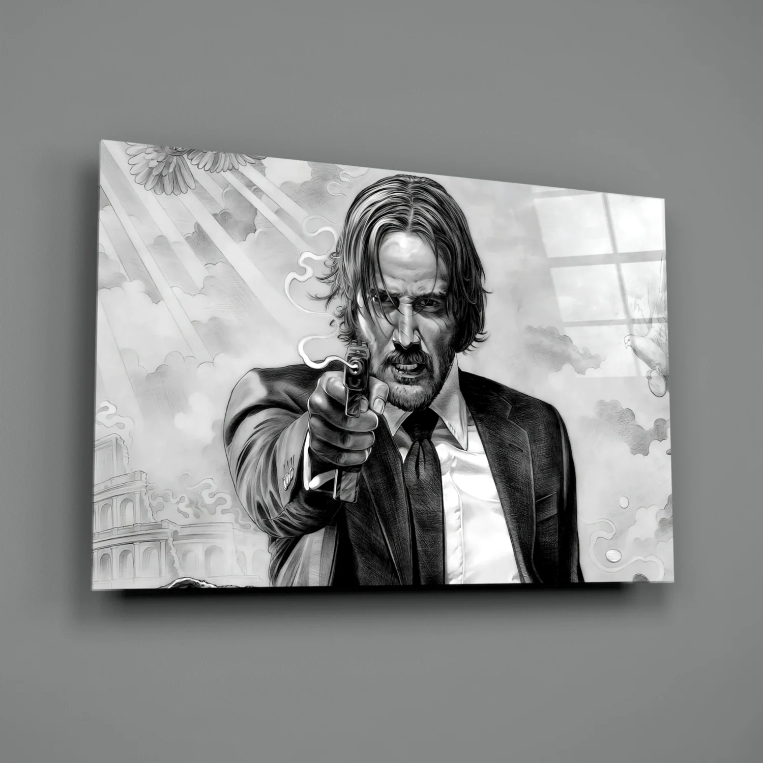 John Wick Glass Wall Art - Image 2