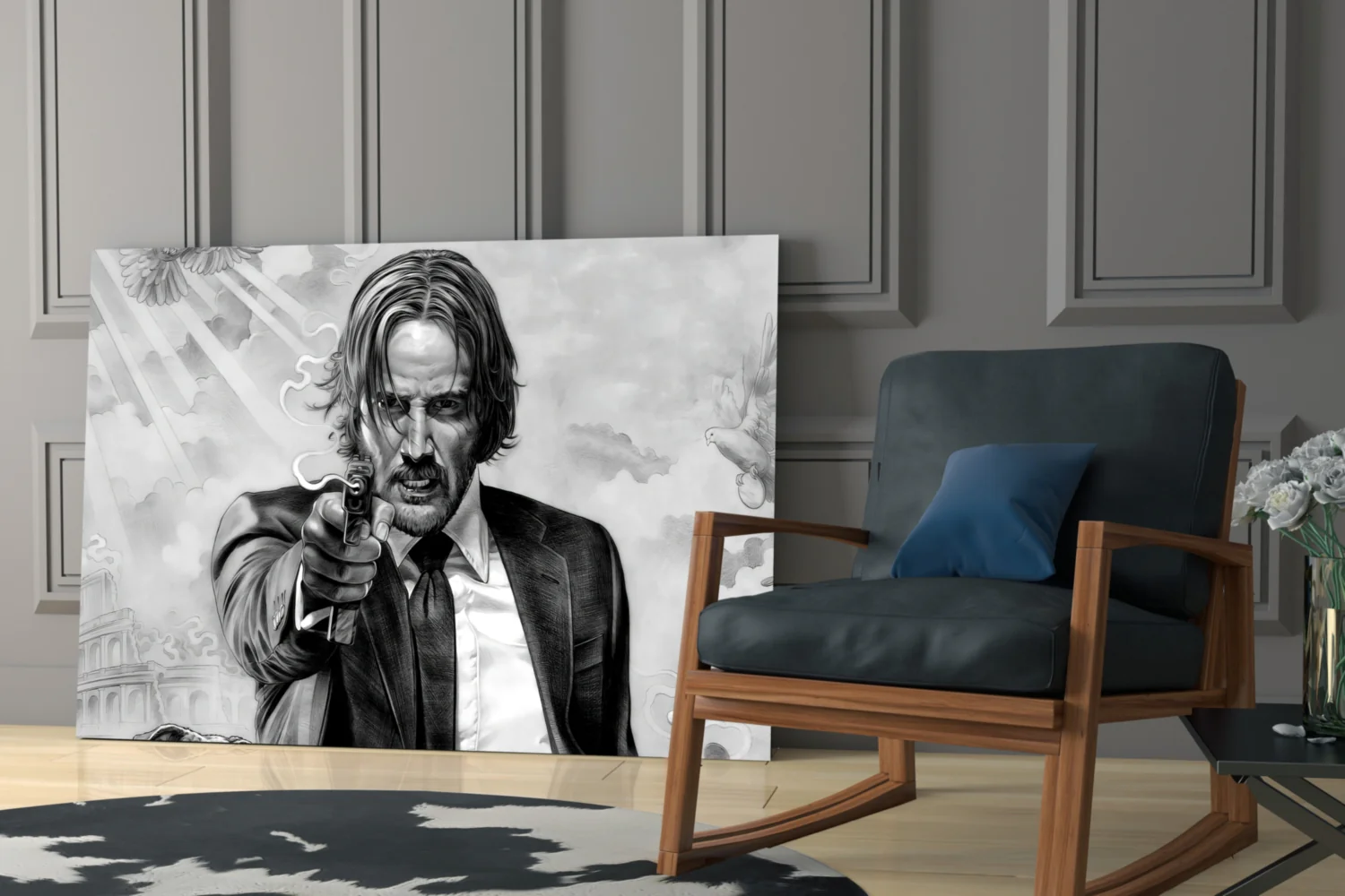 John Wick Glass Wall Art - Image 6
