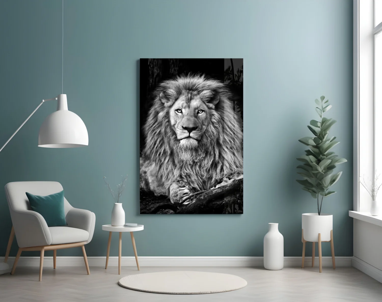 Lion Glass Wall Art - Image 4