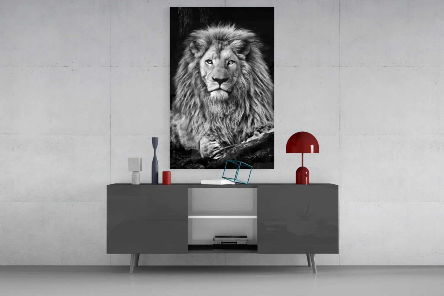 Lion Glass Wall Art - Image 8