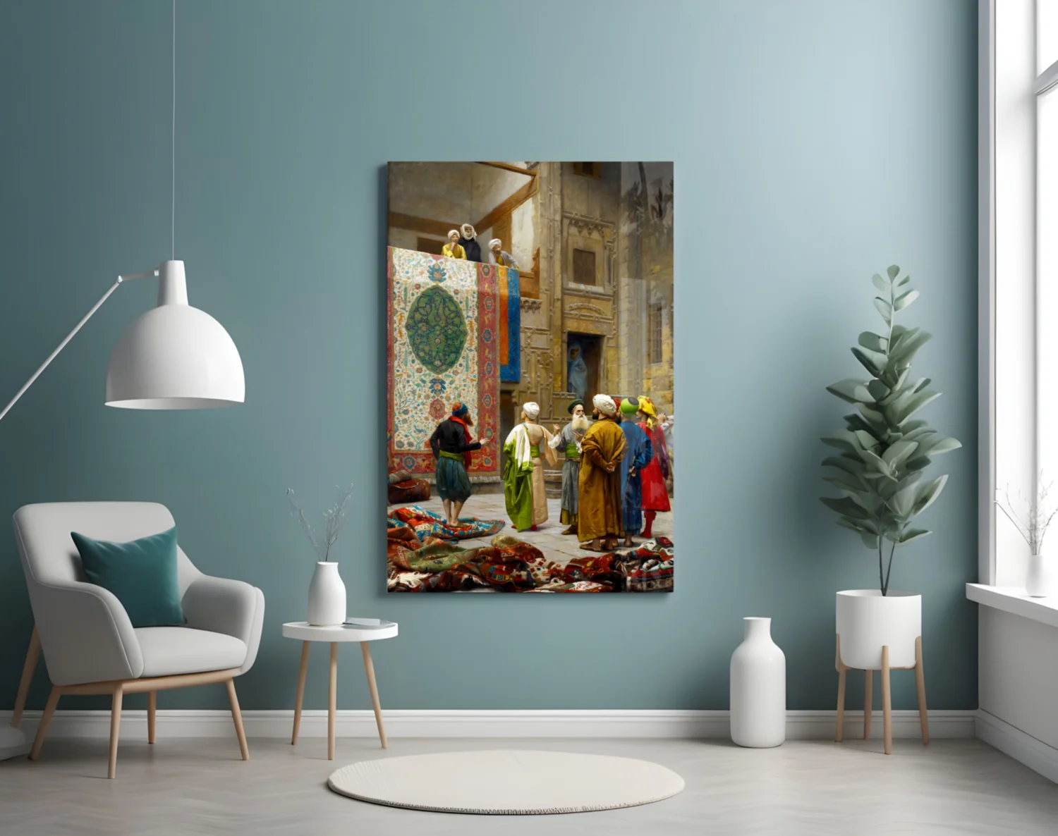 Carpet Seller Glass Wall Art - Image 4