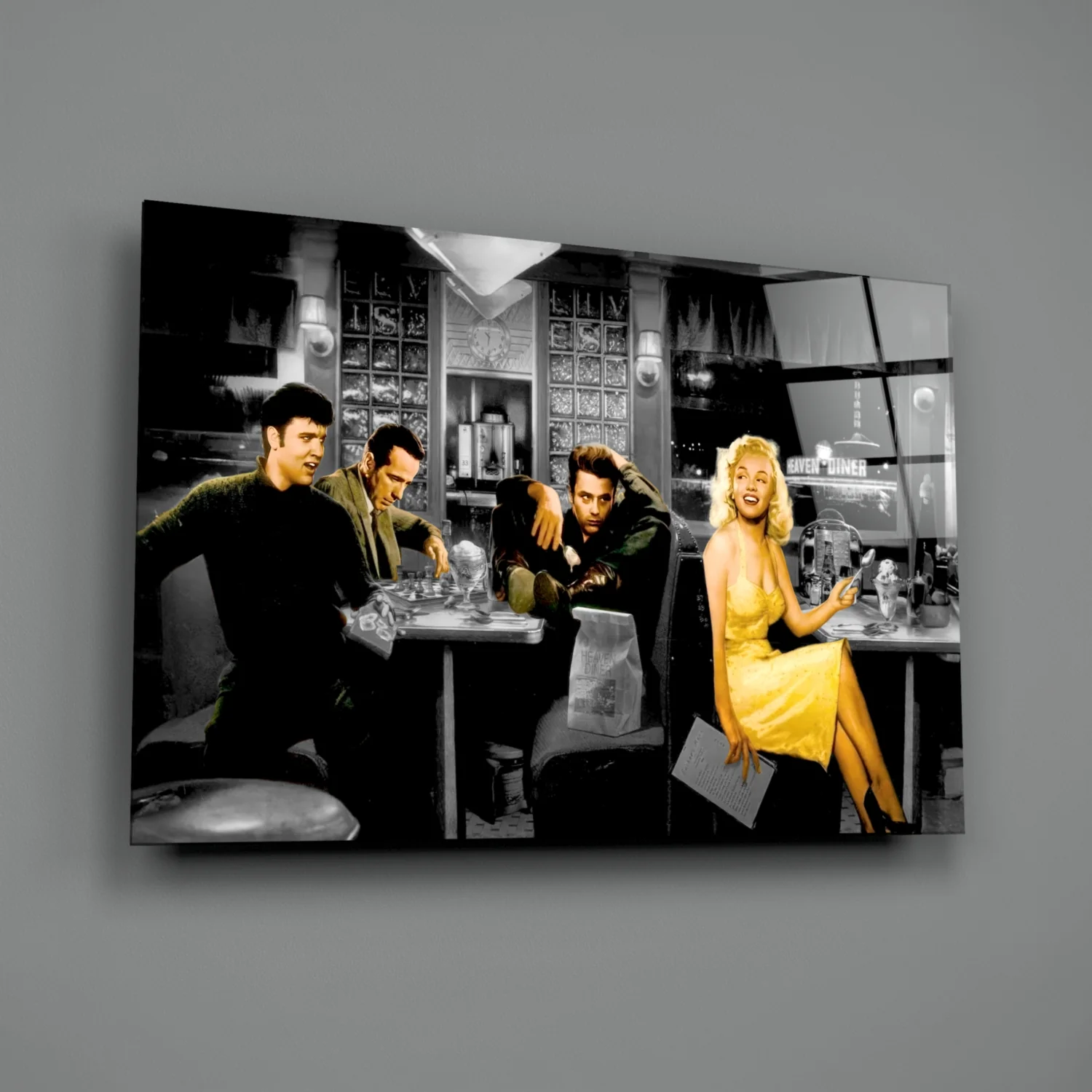 Marilyn Elvis Humphrey - Cafe Glass Wall Art - Image 2