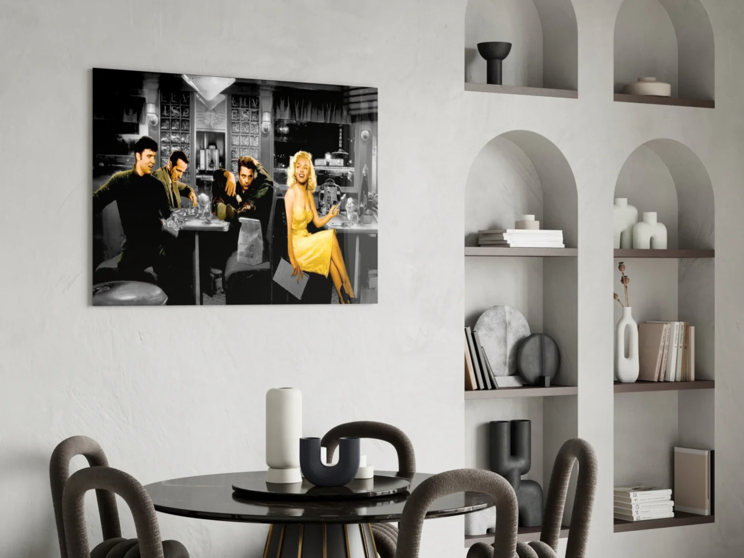 Marilyn Elvis Humphrey - Cafe Glass Wall Art - Image 5