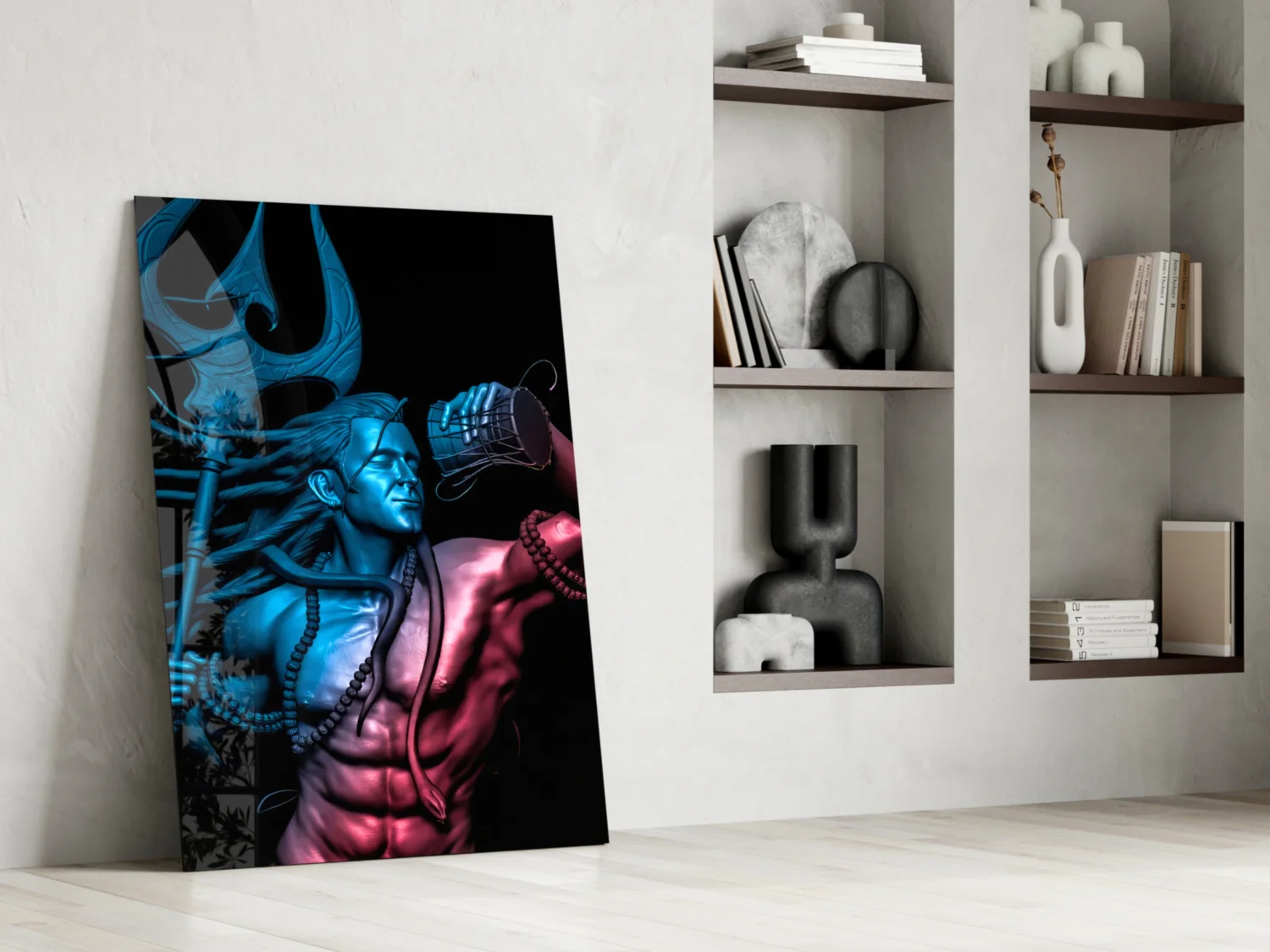 Har Har Mahadev Glass Wall Art - Image 6