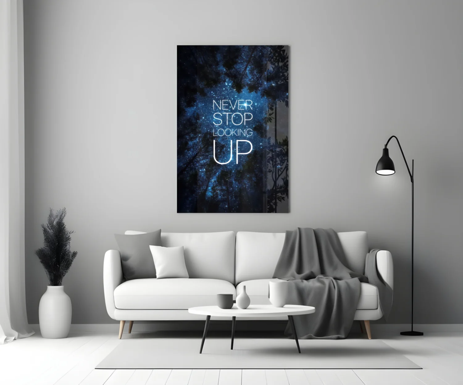 Never Stop Glass Wall Art - Image 3