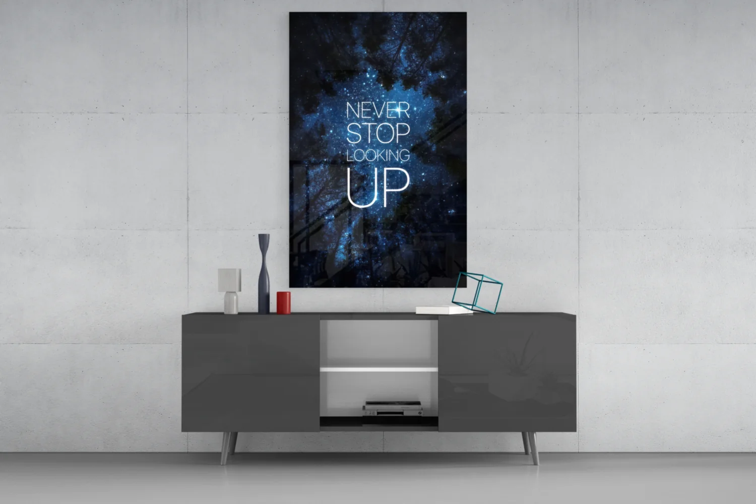Never Stop Glass Wall Art - Image 8