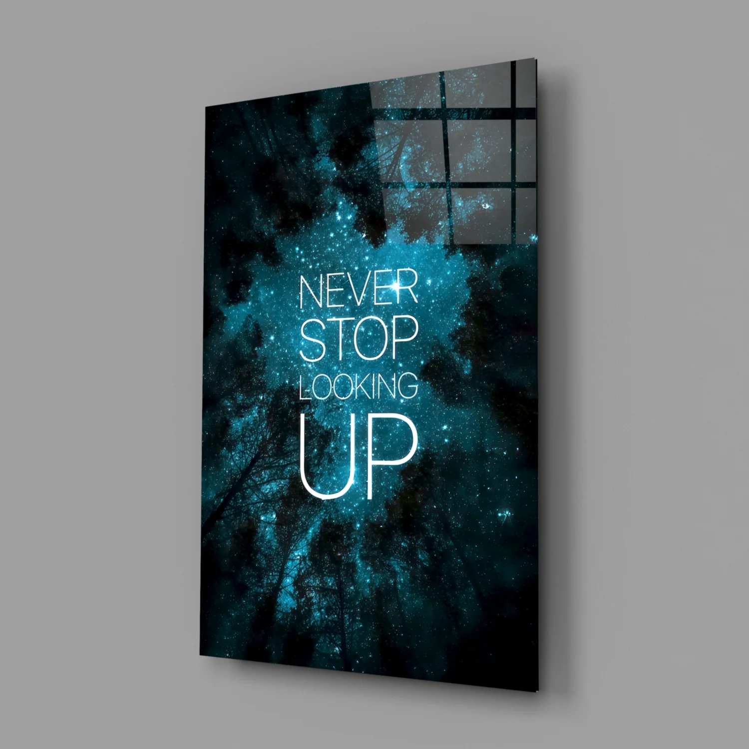 Never Stop Glass Wall Art - Image 2