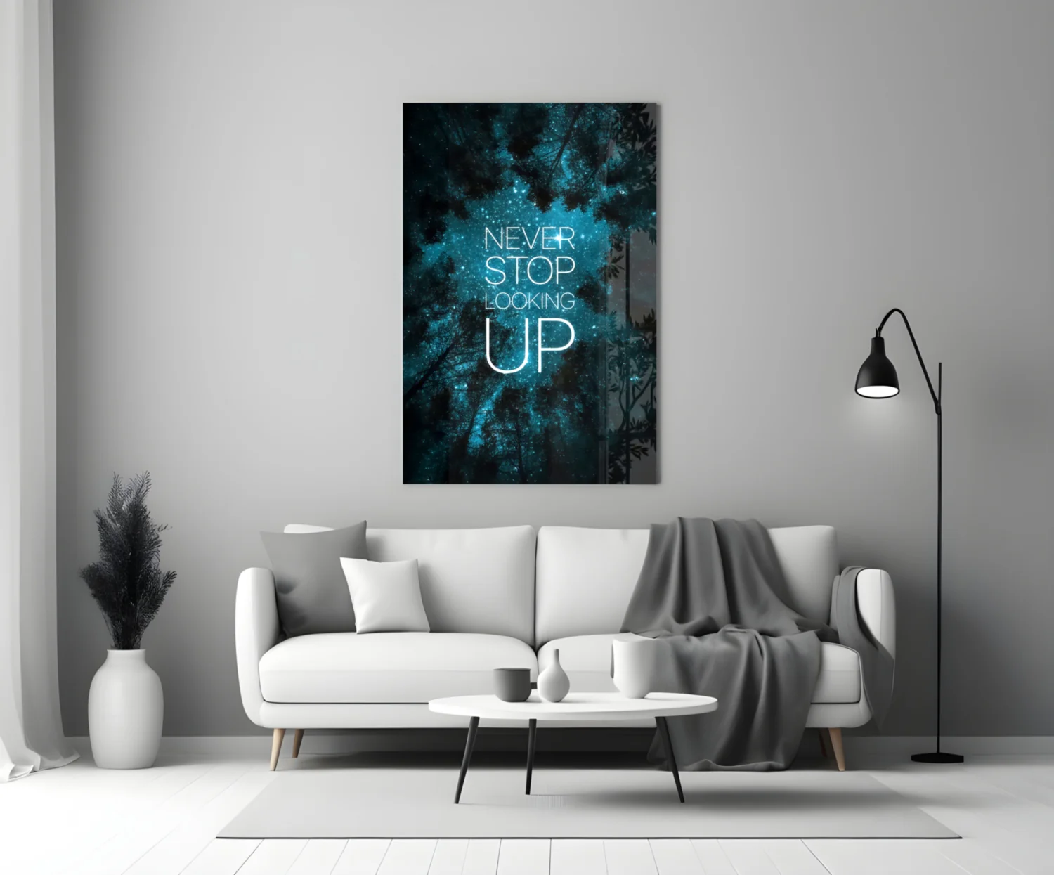 Never Stop Glass Wall Art - Image 3