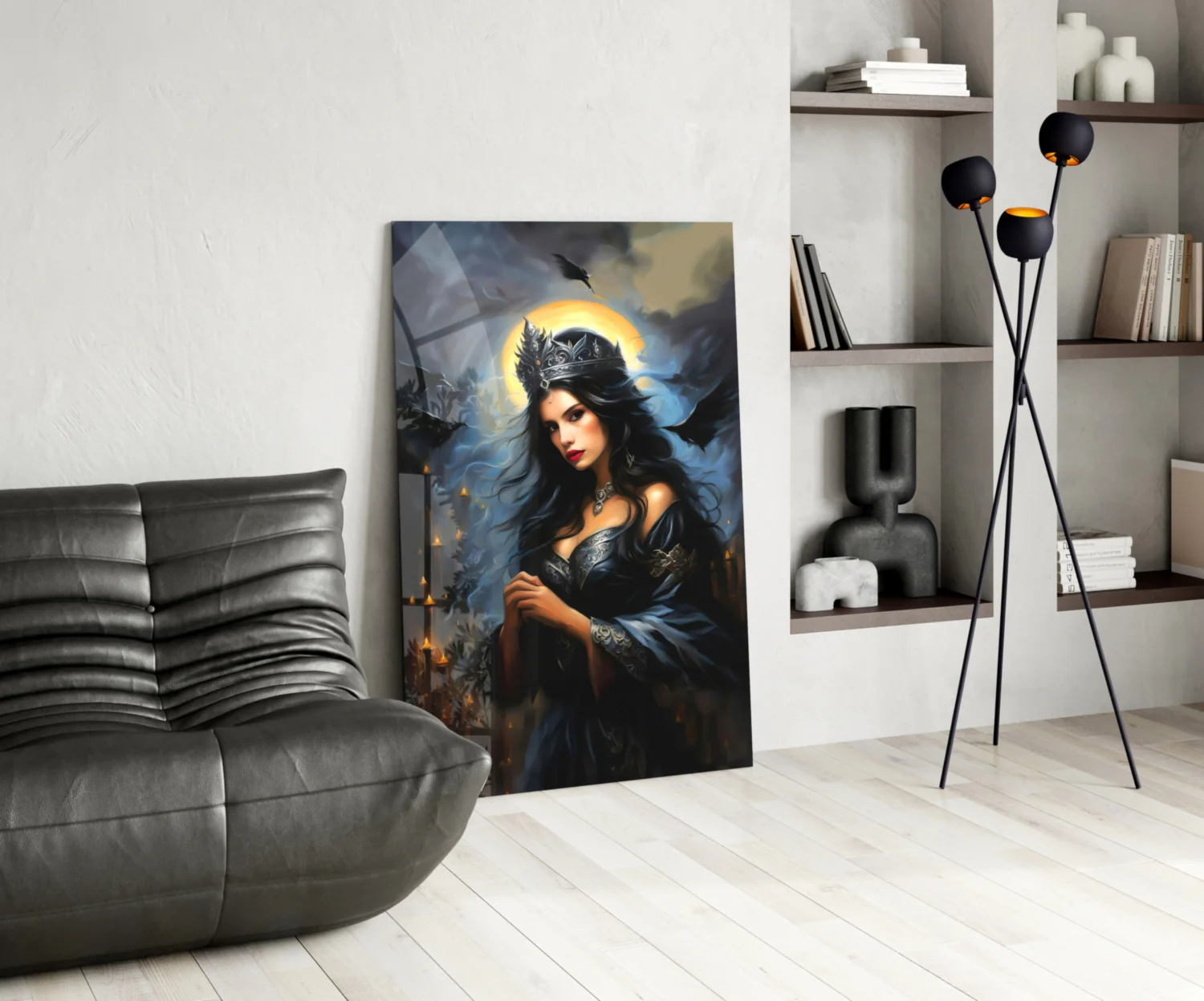 Dark Queen Glass Wall Art - Image 5
