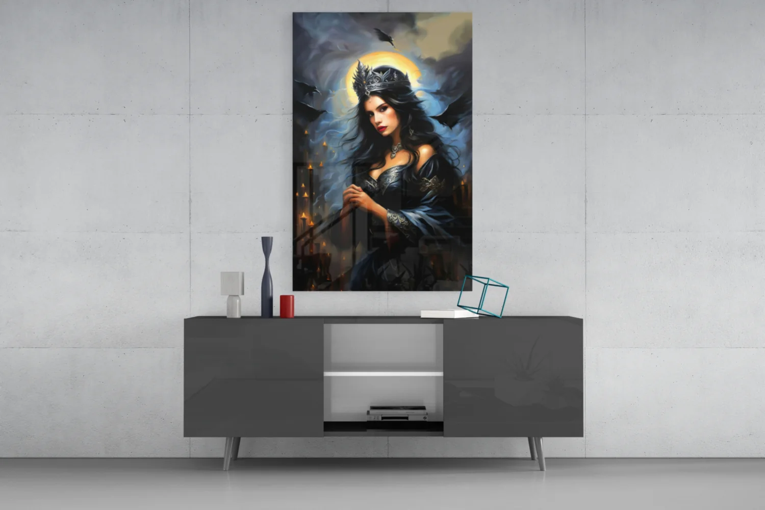 Dark Queen Glass Wall Art - Image 8