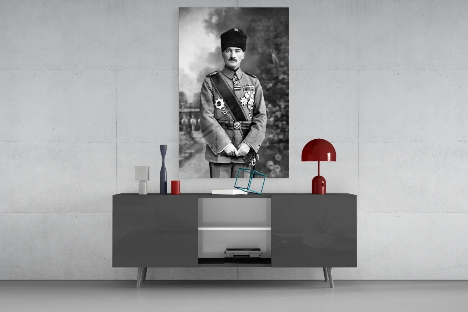 Ataturk  Glass Wall Art - Image 8