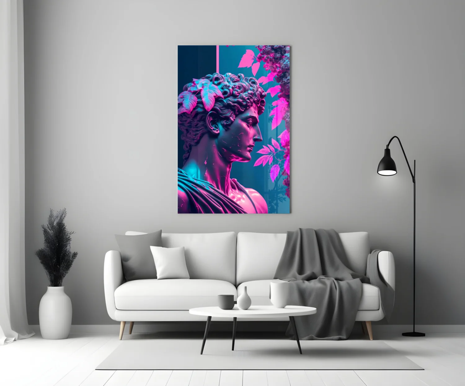 Thinking Sculpture Glass Wall Art - Image 3