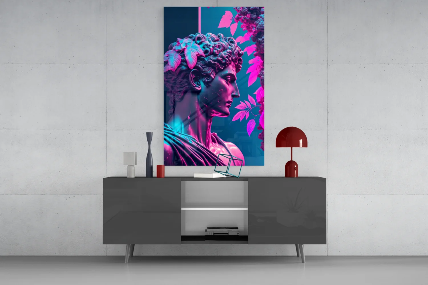 Thinking Sculpture Glass Wall Art - Image 8
