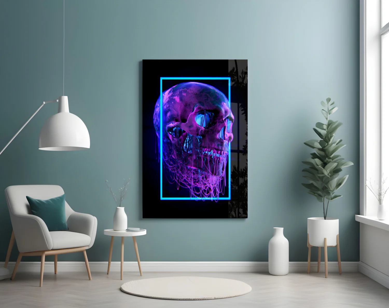 Skull Glass Wall Art - Image 4