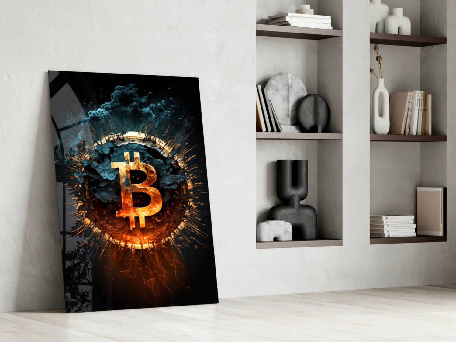 Bitcoin Glass Wall Art - Image 6