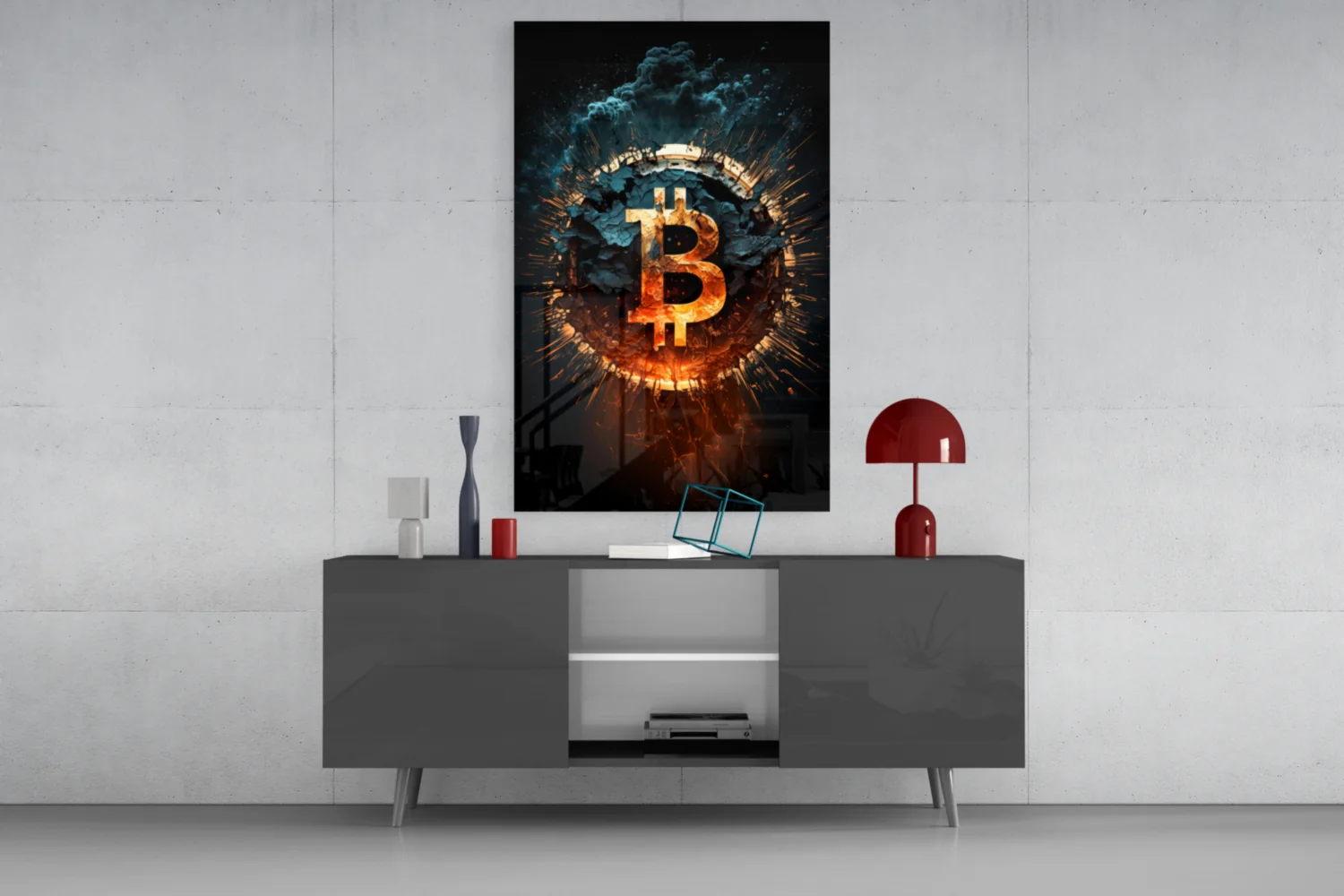 Bitcoin Glass Wall Art - Image 8